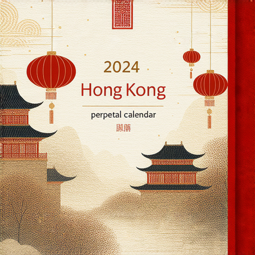 2024香港萬年曆封面，展示精美設計和顏色，標示佳日和重要節慶，鼓勵人們探索每個佳日，提升生活品質，使生活更加精彩。