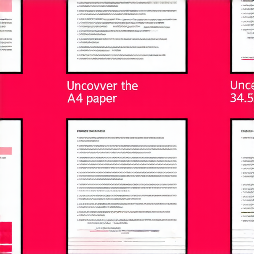 揭開A4紙的秘密，展示不同A4紙尺寸及印刷方式的比較圖，提供選擇最佳印刷效果的建議，探索其用途和優勢，讓你了解如何有效使用A4紙進行印刷。