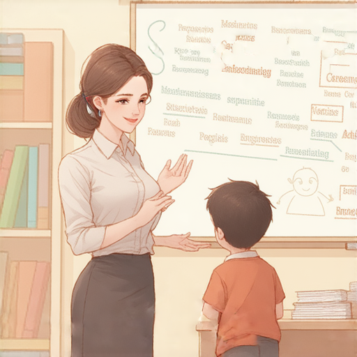 外籍老師一對一教學，學生在課堂上與老師交流，輕鬆學習英文，提升口說流利度，創造有趣的語言學習經驗。