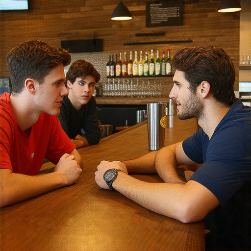 鄰居酒吧的運動場上，聯繫進擊的場景，顯示玩家們意外感到愧疚的瞬間，彼此道歉畫面，帶出友誼與運動精神的緊密聯繫。