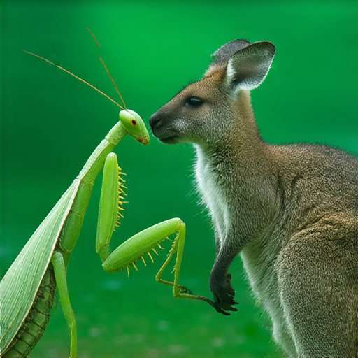 「螳螂與袋鼠的奇幻冒險：探索行動背後的秘密與衝突！」