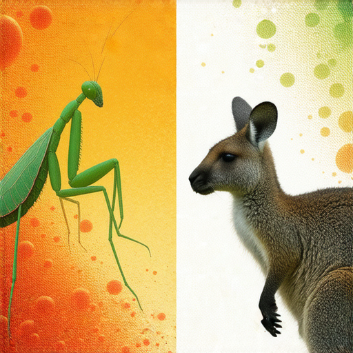 《從螳螂到袋鼠：血清與行動的衝突，揭開生命的奇妙表達！》