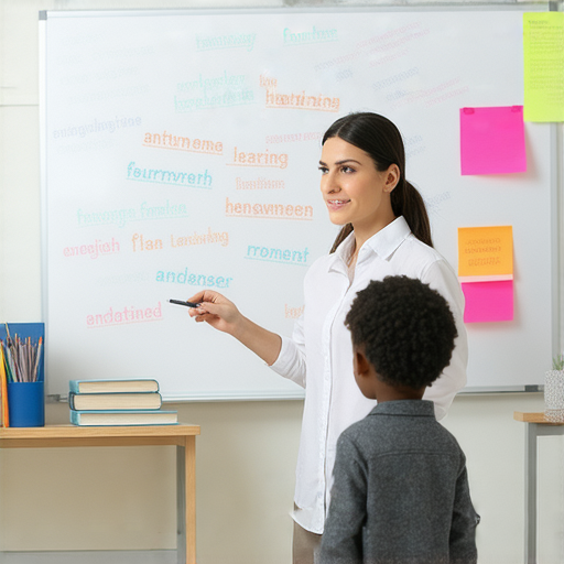 外籍老師進行一對一英語教學，學員專注學習，背景清晰展示教學環境，傳遞隨時隨地學習英語的便利性，旨在提供豐富的語言學習機會。