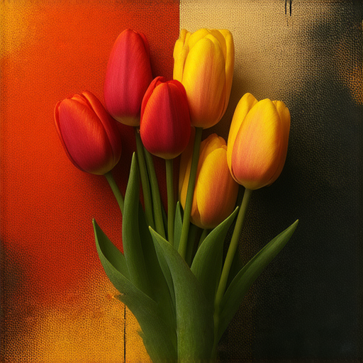 鬱金香與黑社會的對比，展現兩者背後的文化與歷史，圖片中包含鬱金香花朵與黑社會象徵，揭示這些詞彙隱藏的真相與故事。