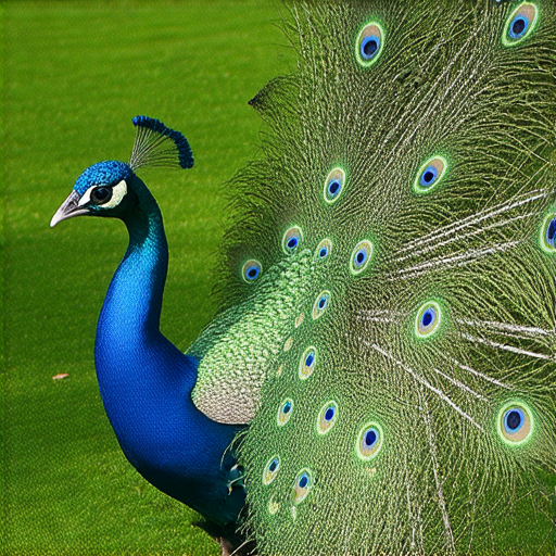 孔雀展翅飛翔，背景為綠色自然景觀，強調探索孔雀的秘密，並探討如何利用安眠藥改善生活質量的主題。