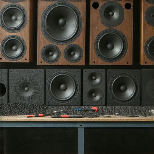 Creative喇叭音質失真檢測圖片，展示音響部件和維修工具，讓讀者了解維修秘訣，恢復喇叭音質，讓音樂重獲新生。