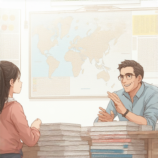 外籍老師與學生一對一教學場景，彰顯學習英文的重要性和趣味，讓你的人生更加精彩。探索我們的外籍老師一對一教學服務，助你提升英語能力。