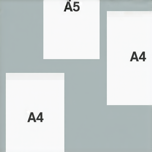 A5和A4紙的對比圖，顯示不同尺寸的紙張，強調各自優勢與辦公用途，助你選擇最適合的辦公利器，提升工作效率。