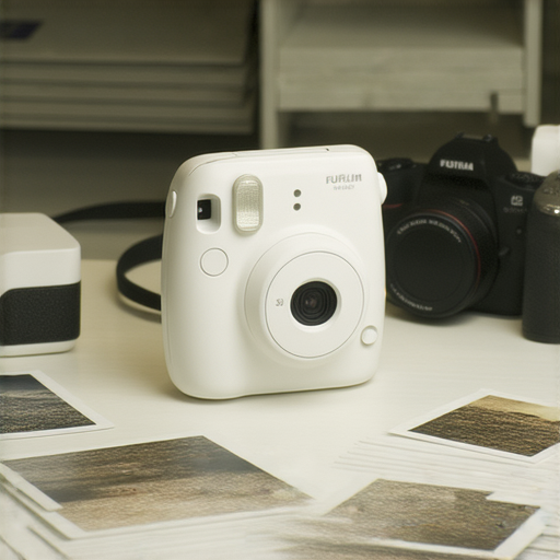 即刻拯救Fujifilm Instax Mini 8的專業維修服務，確保您的珍貴回憶不再遺失，呈現維修師在細心檢查相機的場景，提供質量保障。