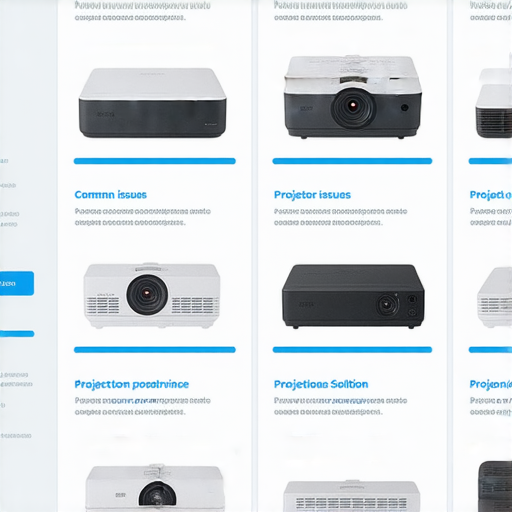 投影機維修專業服務介紹，圖中展示常見壞處及解決方案，幫助用戶輕鬆選擇合適的維修方式，提升投影體驗。