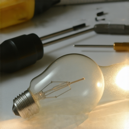 投影機燈泡壽命揭秘，維修專家分享延長燈泡使用壽命的技巧，圖片顯示專業維修工具與燈泡，幫助用戶理解如何保養投影機設備。