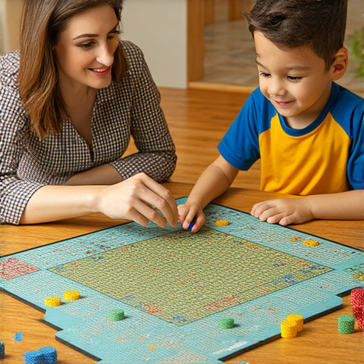 波子棋教學場景，外籍老師與學生一對一互動，專注提升英語能力，背景中有波子棋，營造學習氛圍，展現學習英語的潛力與樂趣。