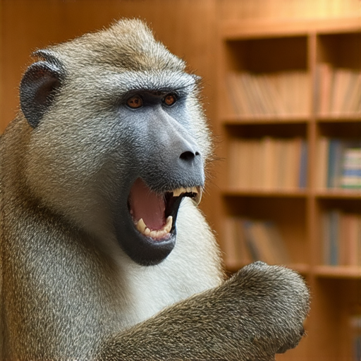 狒狒展現幽默與智慧，外籍老師指導學生一對一學習英文，探索語言的奧秘，生動互動的教學場景，啟發學生的學習興趣與好奇心。