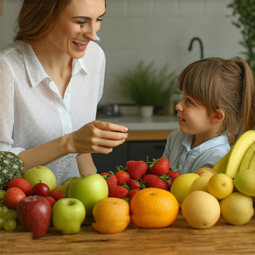 一位外籍老師正在與學員進行一對一的英文指導，畫面中有多種新鮮水果，學習環境輕鬆有趣，彰顯探索生果英文的奧秘。