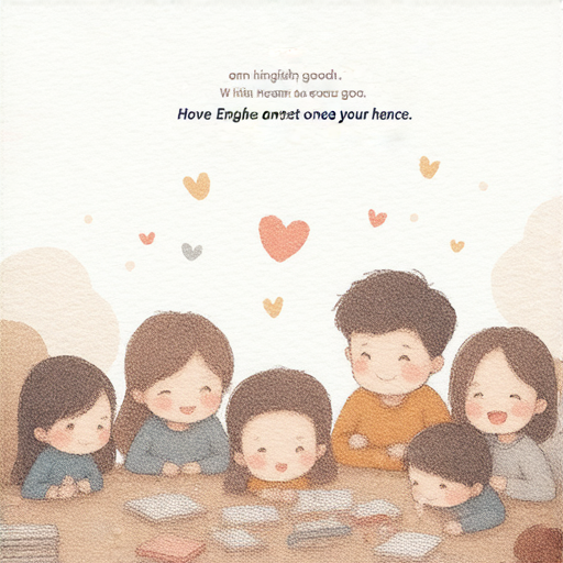 祝你身體健康的祝福圖，展示學習英文的主題，強調一對一教學的重要性，鼓勵聯繫外籍老師提升英文技能，增進語言能力和自信。