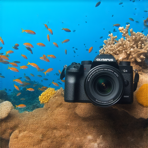 奧林巴斯防水相機2010展示水下探險場景，捕捉色彩繽紛的海洋生物，強調其維修服務與防水性能的強大優勢，讓攝影愛好者探索潛水攝影的無限可能。