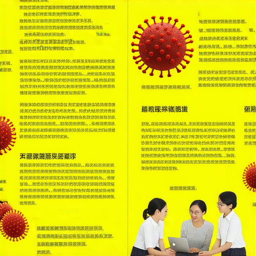 腸病毒揭秘課程海報，展示學習腸病毒相關知識的內容，吸引學生與外籍老師一起探索疾病真相，了解預防與治療方法，促進健康意識。