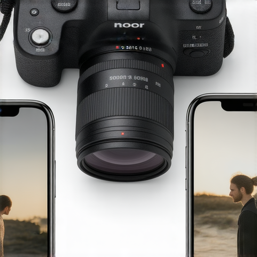 專業相機與手機比較的圖片，展示相機的高畫質與手機的便捷性，突顯兩者在拍攝和維修服務上的優勢與投資價值，吸引顧客探索更多維修選項。