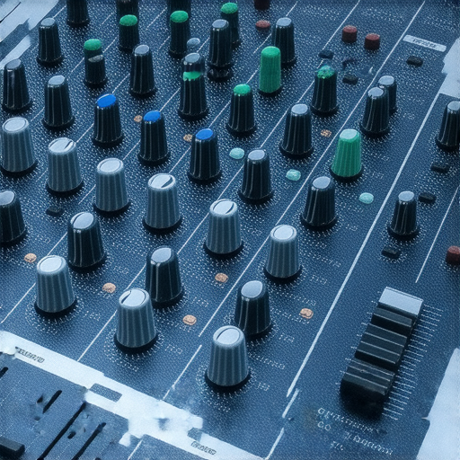 揭秘混音器內部奧秘的圖片，展示專業維修技師正在檢查混音器元件，強調音效升級的重要性，並介紹專業維修服務如何提升音質。
