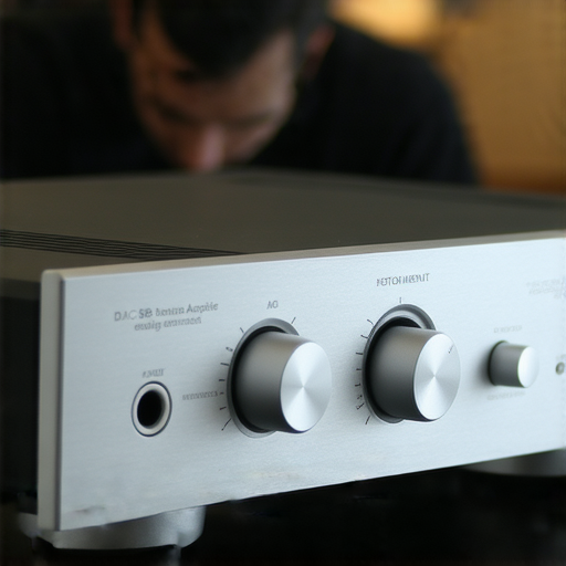 解鎖音質新境界的DAC USB擴音器，展示其隱藏潛力，背景為專業維修服務場景，突顯優質音響體驗與專業支持，提升音樂享受。