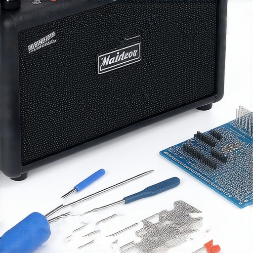 手提擴音器維修過程，專業維修工具與零件展示，專家正在檢查設備，讓手提擴音器重獲新生，提供維修秘訣與技巧，提升擴音器使用壽命。