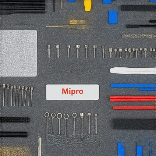 Mipro擴音器的維修工具及過程，展示專業技術在音響設備上的應用，讓聲音重新恢復魅力，破解音響魅力的秘訣，展現維修前後的成功效果。