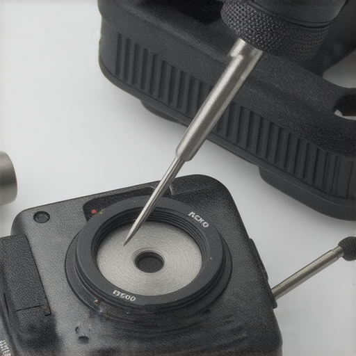 Nikon D3000專業維修過程，技術人員仔細檢查相機內部零件，展示專業技能與工具，幫助提升攝影效果，讓影像重獲新生。