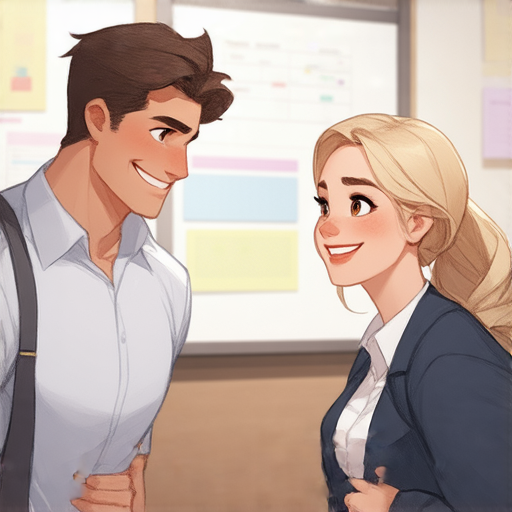 男闺蜜與外籍老師進行一對一的英文學習，展現友好的互動和流利的對話，開啟流利英文的旅程，提升語言能力，增強自信心。