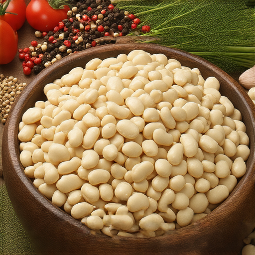 白腰豆在碗中展示，旁邊有新鮮蔬菜和香料，強調其健康益處和烹飪多樣性，讓人了解為什麼全世界都在談論這種豆類的秘密和魅力。