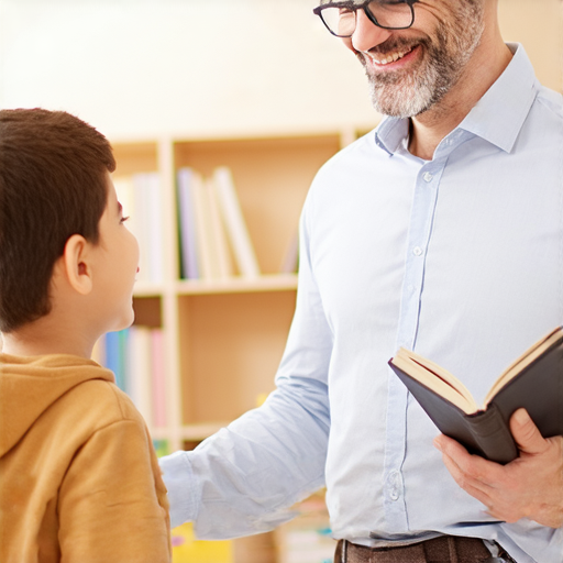 一位外籍英文老師與學生進行一對一教學，老師微笑著指導，背景顯示學習資料，展現無止境的學習旅程與互動魅力，提升學生的英文能力。