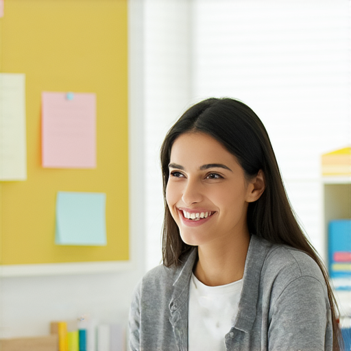 外籍老師與學生一對一交流的場景，學生面帶微笑學習地道英文，展現出新的機會和成功的可能性，氛圍友善，強調語言學習的重要性。