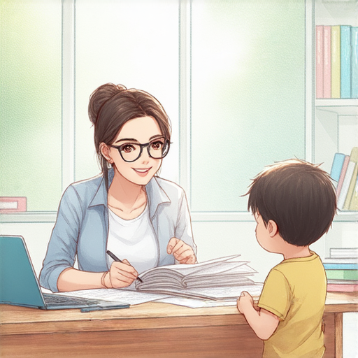 外籍老師一對一教學場景，學生專注學習，流利英語交流，教學環境輕鬆愉快，探索不搶英文成為流利者的秘訣，提升語言能力的最佳選擇。