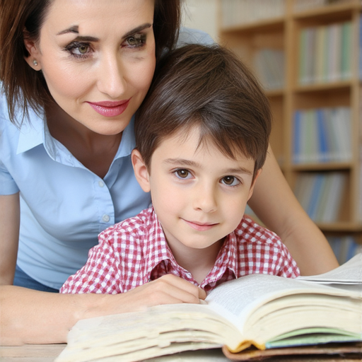 外籍老師與學生進行一對一英語學習，學生展現自信，背景有書籍和學習工具，體現破解英語學習的遮掩，提升口語能力，立即體驗的場景。