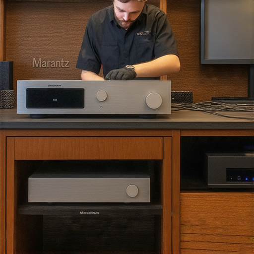 專業音響維修服務的工作人員正在維修Marantz和McIntosh音響設備，專注於讓音樂重獲新生，提供高品質的音響維修解決方案，立即聯繫探索更多。