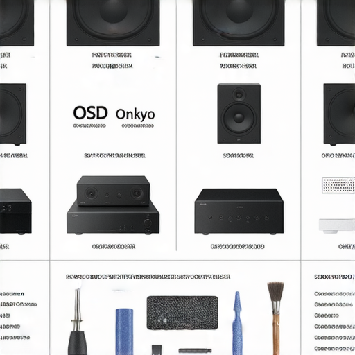 音響維修全攻略，專業處理OSD、Onkyo、Oppo等品牌的圖片，展示各種音響設備及維修過程，提供實用資訊及聯絡方式，讓用戶輕鬆解決音響問題。