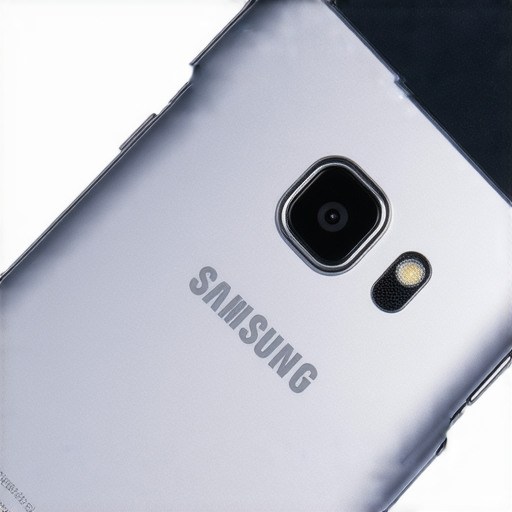 三星S4手機背面特寫，清晰顯示相機鏡頭，旁邊有維修服務標誌，體現專業維修服務，驚人價格讓人驚嘆，吸引消費者點擊了解更多資訊。