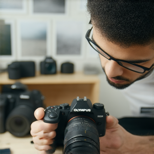 Olympus相機維修專業服務圖片，展示技術人員仔細檢查與修復 Olympus 相機，幫助攝影愛好者重燃創作熱情，實現攝影夢想，提供安全可靠的維修選擇。