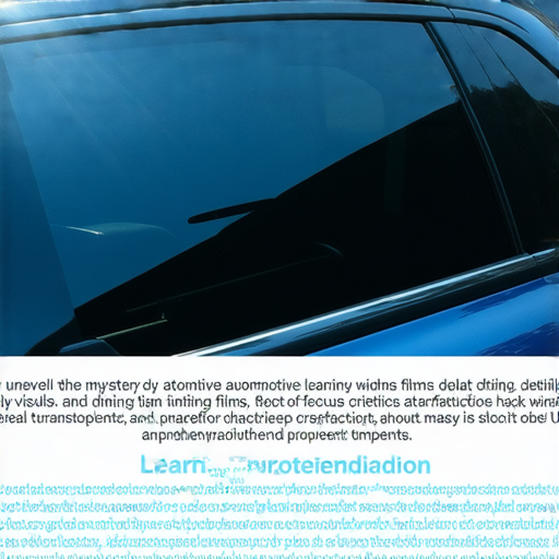 揭開汽車隔熱膜的神秘面紗，展示隔熱膜特性、功能及其在駕駛過程中的重要性，並透過學習英文讓你更了解汽車隔熱膜的魅力。