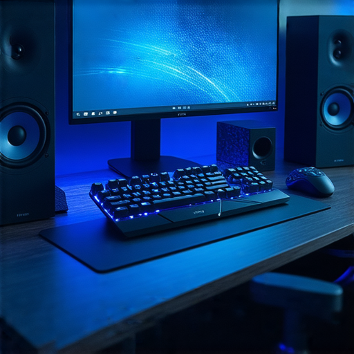 驚艷音效設定的圖像展示了Apex性能調整秘訣，強調設備性能極致發揮及維修服務保障的重要性，讓玩家體驗最佳遊戲音效和穩定性。