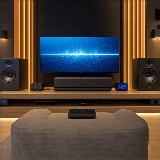 試聽音響的魔力，高品質音效體驗與專業維修服務，顯示音響設備的細節，吸引顧客立即預約體驗，感受極致音質的魅力。