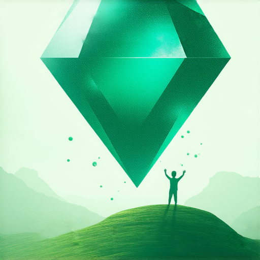 外籍老師與學生進行一對一英語學習，背景為象徵綠寶石的自然景觀，展示探索綠寶石的魅力和學習英語的機會，激發學生開啟新天地。