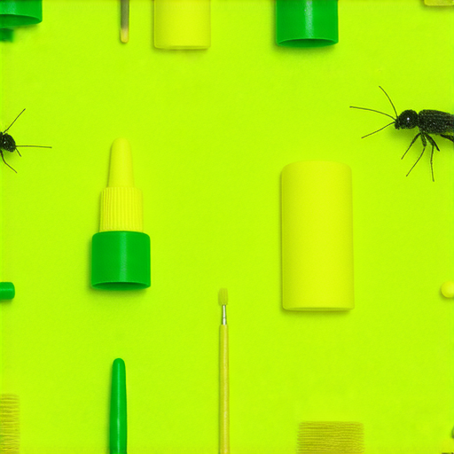 揭開殺蟲劑的秘密一幅圖片，展示學習英文與害蟲防治的關聯，強調知識的重要性，讓人無懼蟲害。圖片中有相關的殺蟲劑產品與學習道具，具啟發性。