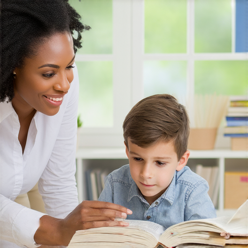 外籍英文老師與學生進行一對一教學，學生專注學習，教師引導，環境舒適，開啟流利英語之旅，提升語言能力，享受互動學習的樂趣。