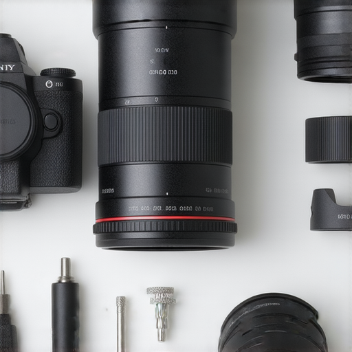 Sony相機維修與保養過程，技術人員專注於檢查鏡頭及相機內部，展示維修工具與設施，幫助用戶了解服務流程與價錢，讓相機恢復最佳性能。