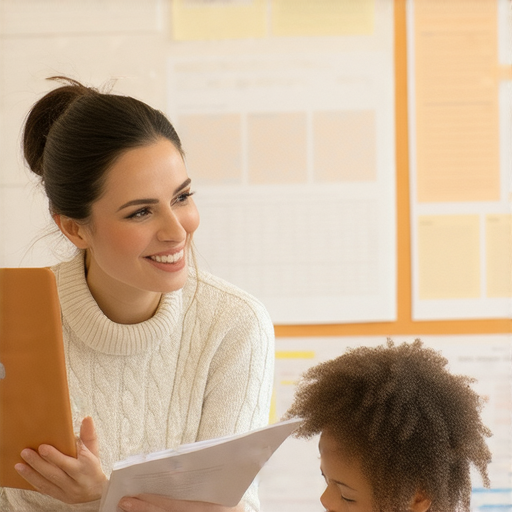 外籍老師一對一教學場景，學生專心聆聽，老師微笑引導，展示提升英文水平的學習氛圍，開啟英語學習之旅，讓學習者獲得最佳學習體驗。