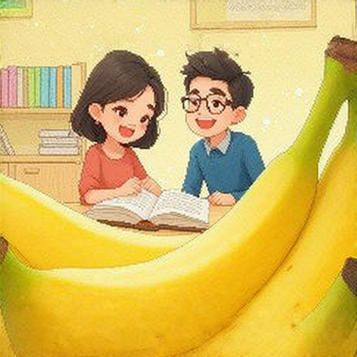 發現香蕉的英語魅力，學生與外籍老師在一對一教學中互動，專注學習，提升語言能力，享受輕鬆有趣的學習環境。