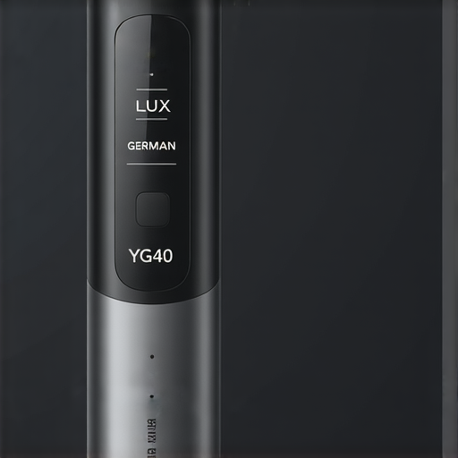 LUX GERMAN YG400的展示圖，展示其設計與功能，搭配用戶評價與專業維修服務的細節，強調產品的真實實力與可用性，吸引潛在買家。