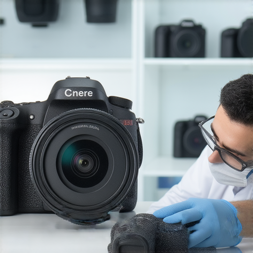 數碼相機維修服務展示，專業技師正在檢查相機設備，讓攝影愛好者的夢想不再中斷，提供高質量的維修方案和技術支持。