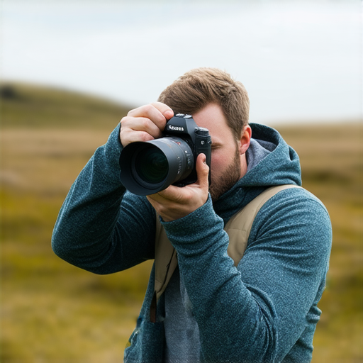 解鎖長焦數碼相機的潛力，專業維修服務提升攝影效果，展示攝影師在戶外拍攝驚人作品的場景，突顯長焦鏡頭的清晰細節與專業技術。