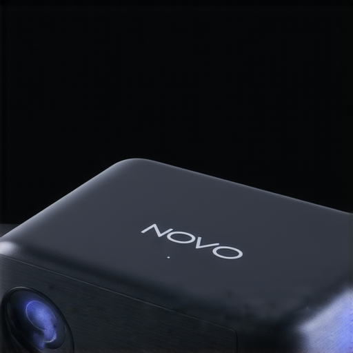 NOVO無線投影設備展示，強調其神秘功能與優質專業維修服務，吸引觀眾點擊了解更多資訊，提升使用體驗與產品知識。